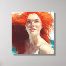 Search for beautiful mermaid art Redhead