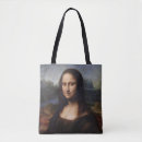 Search for mona lisa tote bags Leonardo da vinci