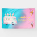 Search for ice cream birthday banners Watercolor