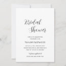 Search for black and white bridal shower invitations Elegant