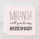 Recherche de bridesmaid bridal party proposal cards Rose
