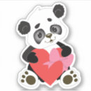 Search for valentine panda stickers Bear