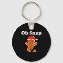 Search for snap keychains Funny gingerbread man