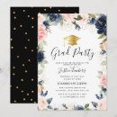 Search for botanical graduation invitations Watercolor floral