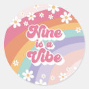 Search for 9th birthday stickers Retro