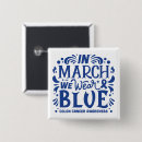 Search for colon cancer awareness buttons Blue