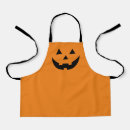 Search for black orange aprons Spooky
