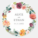 Search for botanical wreath stickers Watercolor floral
