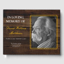 Search for rustic funeral guest books In loving memory
