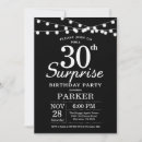 Search for surprise party for men invitations Black and white