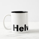 Search for typeface mugs Helvetica