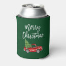 Search for christmas tree can coolers Red and green