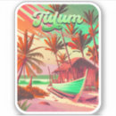 Search for colorful sunset stickers Palm trees