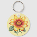 Search for fall flower round keychains Sunflower