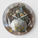 Recherche de théière horloges Floral