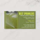 Search for irrigation business cards Sprinkler