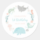 Search for under the sea birthday stickers Seahorse