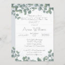 Search for green eucalyptus bachelorette party invitations Botanical
