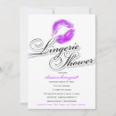 Search for purple lingerie shower invitations Party