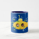 Search for yellow fish mugs Under the sea
