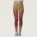 Search for burgundy and gold leggings Glitter
