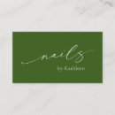 Search for nail technician business cards Minimal