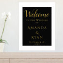 Search for black and gold wedding signs Welcome