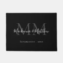 Search for trendy doormats Black and white