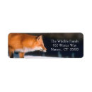 Search for red fox return address labels Merry christmas
