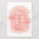 Recherche de couleur de corail invitations Aquarelle
