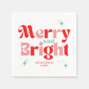 Search for teal christmas napkins Retro
