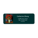 Search for van gogh art return address labels Vintage
