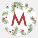 Recherche de vacances de salutations autocollants Monogramme