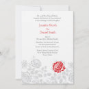 Search for red and grey wedding invitations For her