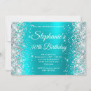 Search for aqua blue and silver invitations Foil