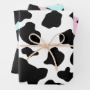 Recherche de vache noire et blanche papier cadeau Animal