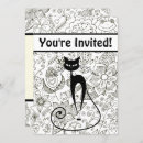 Recherche de chat noir et blanc invitations Filles