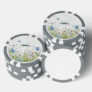 Recherche de papillon jetons poker Bleu