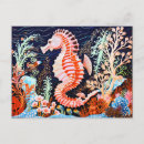 Search for coral reef life postcards Ocean