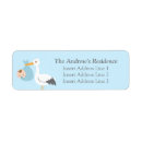 Search for delivery return address labels Baby shower