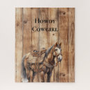 Search for cowboy and horse puzzles Cowgirl