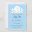 Search for rosary first communion invitations Boy