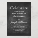 Search for retirement celebration invitations Black