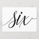 Search for table number 6 weddings Black and white