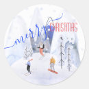 Search for snowy mountains stickers Watercolor