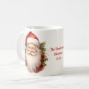 Search for santa claus coffee mugs Watercolor