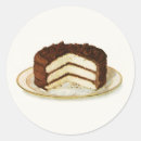 Search for vintage birthday cake stickers Chocolate