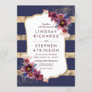 Search for navy and plum wedding invitations Elegant