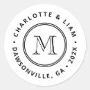 Search for letter wedding stickers Simple