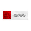 Search for red abstract return address labels Elegant
